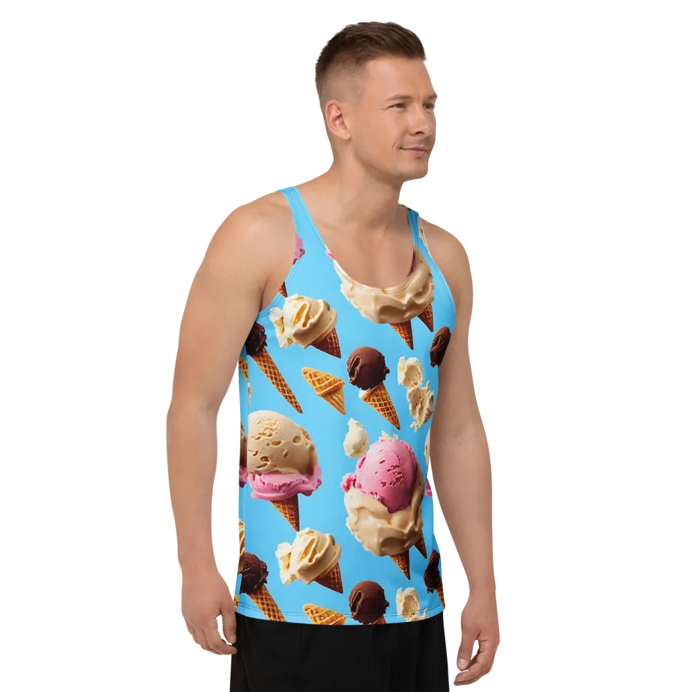 Bluebell Gelato on Men's Tank Top — Right Front