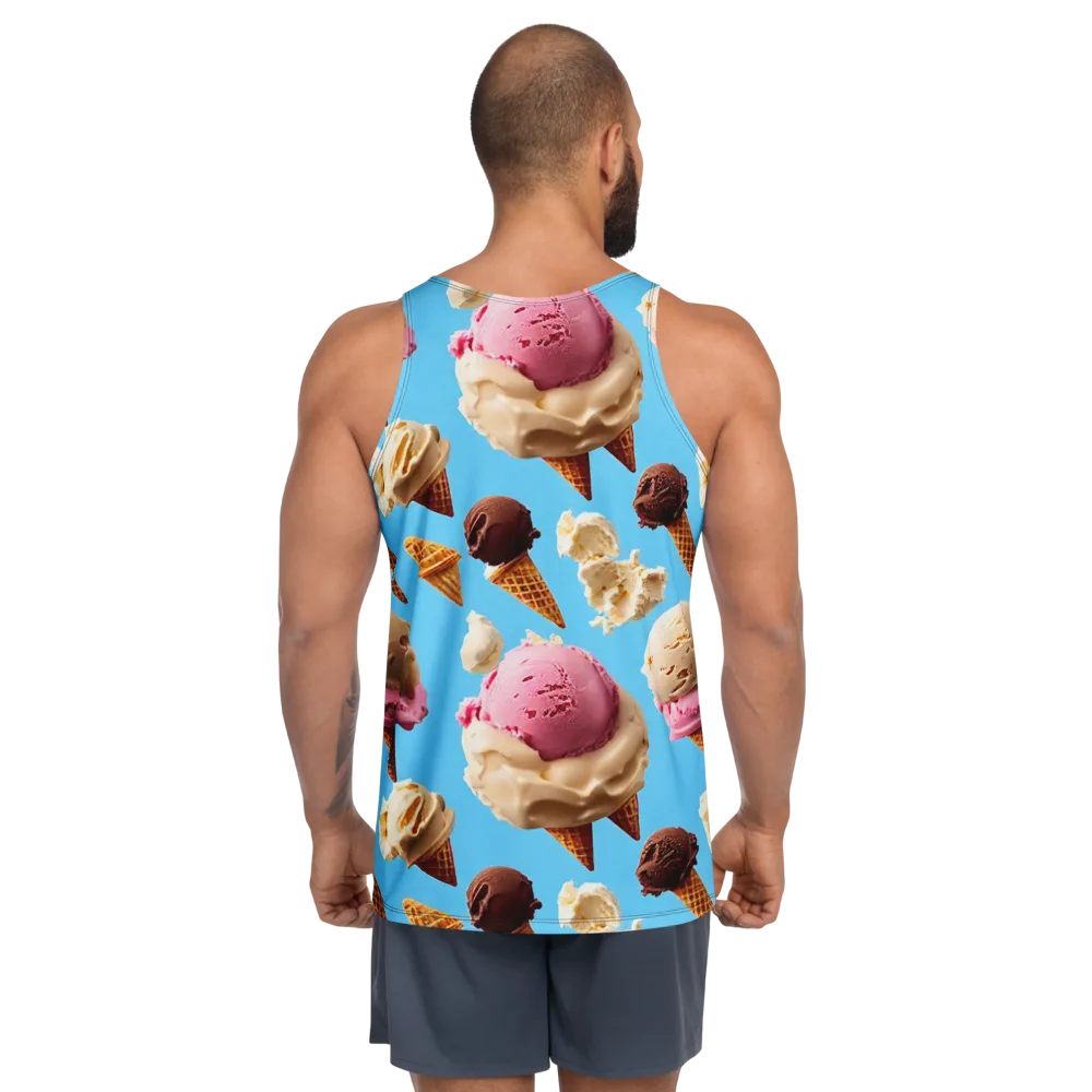 Bluebell Gelato on Men's Tank Top — Back