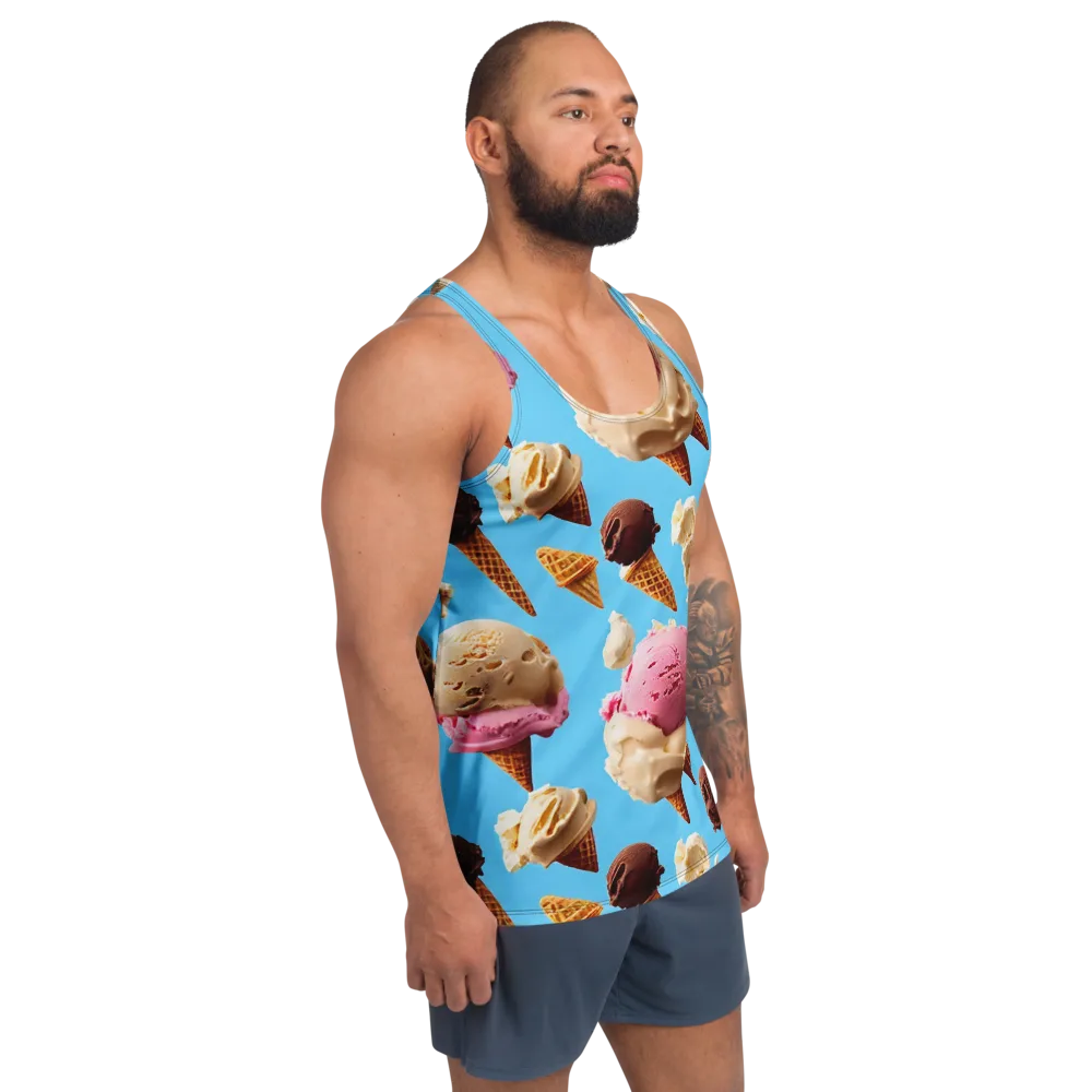 Bluebell Gelato on Men's Tank Top — Right Front