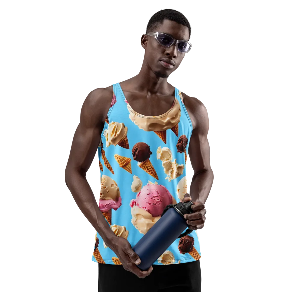 Bluebell Gelato on Men's Tank Top — Front