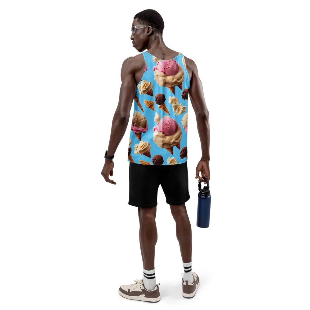 Bluebell Gelato on Men's Tank Top — Back