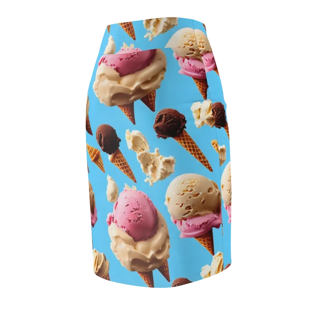 Bluebell Gelato on Pencil Skirt — Back Side