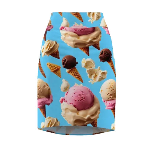 Bluebell Gelato on a Pencil Skirt