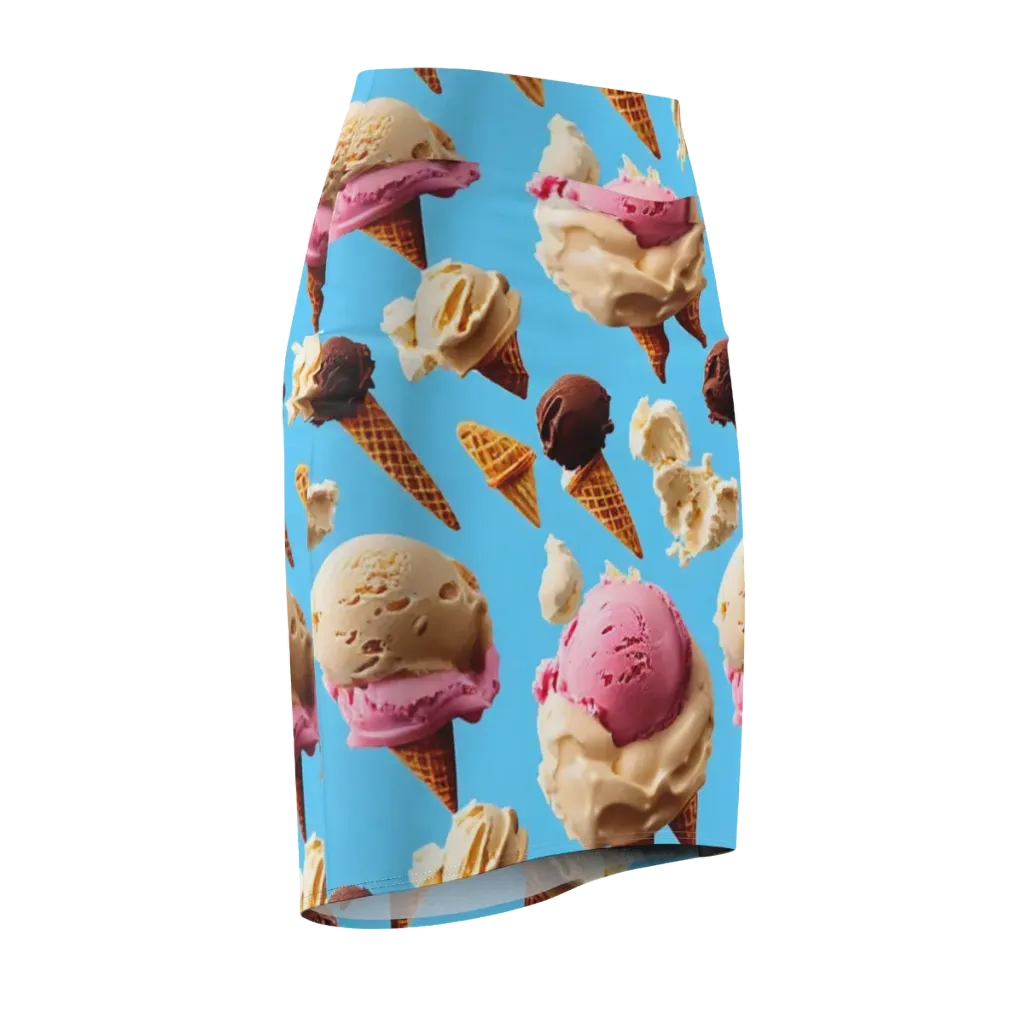 Bluebell Gelato on Pencil Skirt — Front Side