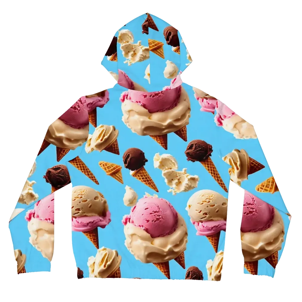 Bluebell Gelato on Women's Full-Zip Hoodie — Back