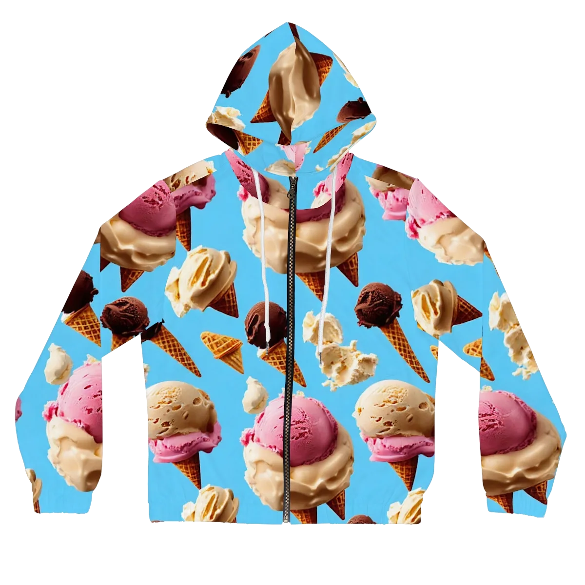 Bluebell Gelato on Women's Full-Zip Hoodie — Front
