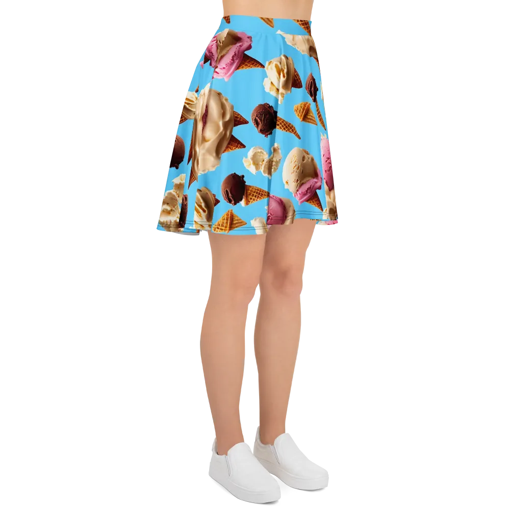 Bluebell Gelato on Skater Skirt — Right