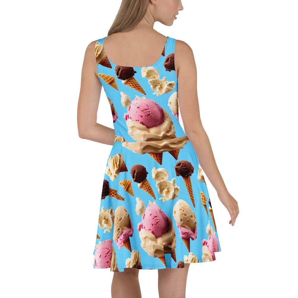 Bluebell Gelato on Skater Dress — Back