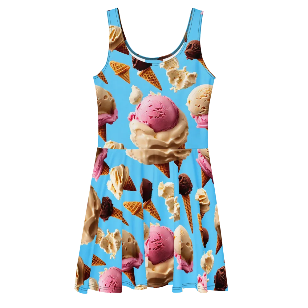 Bluebell Gelato on Skater Dress — Front