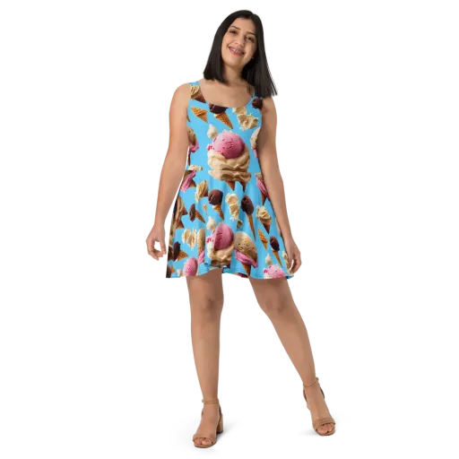 Bluebell Gelato on a Skater Dress
