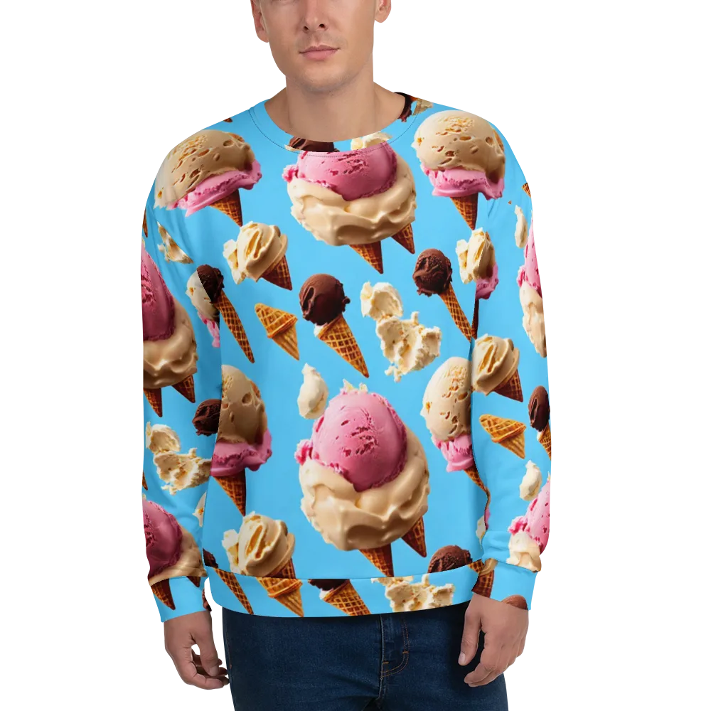Bluebell Gelato on Sweatshirt — Front