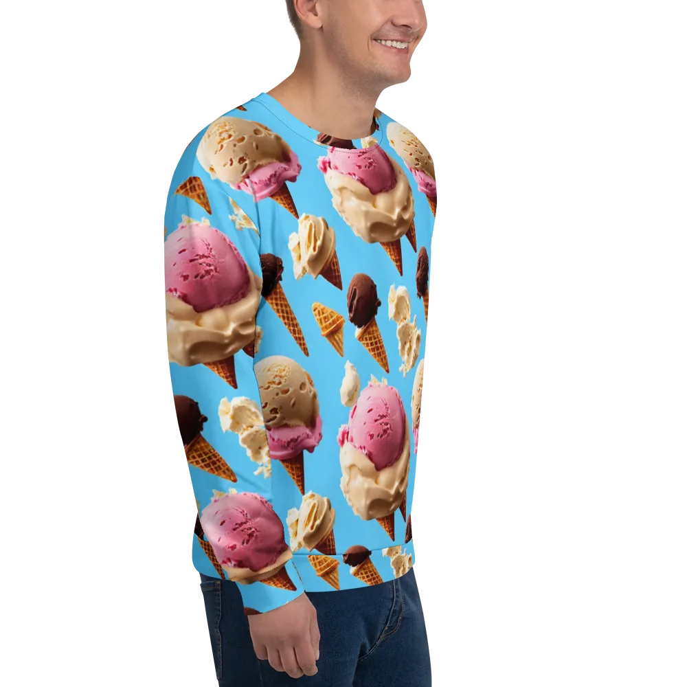 Bluebell Gelato on Sweatshirt — Right Front