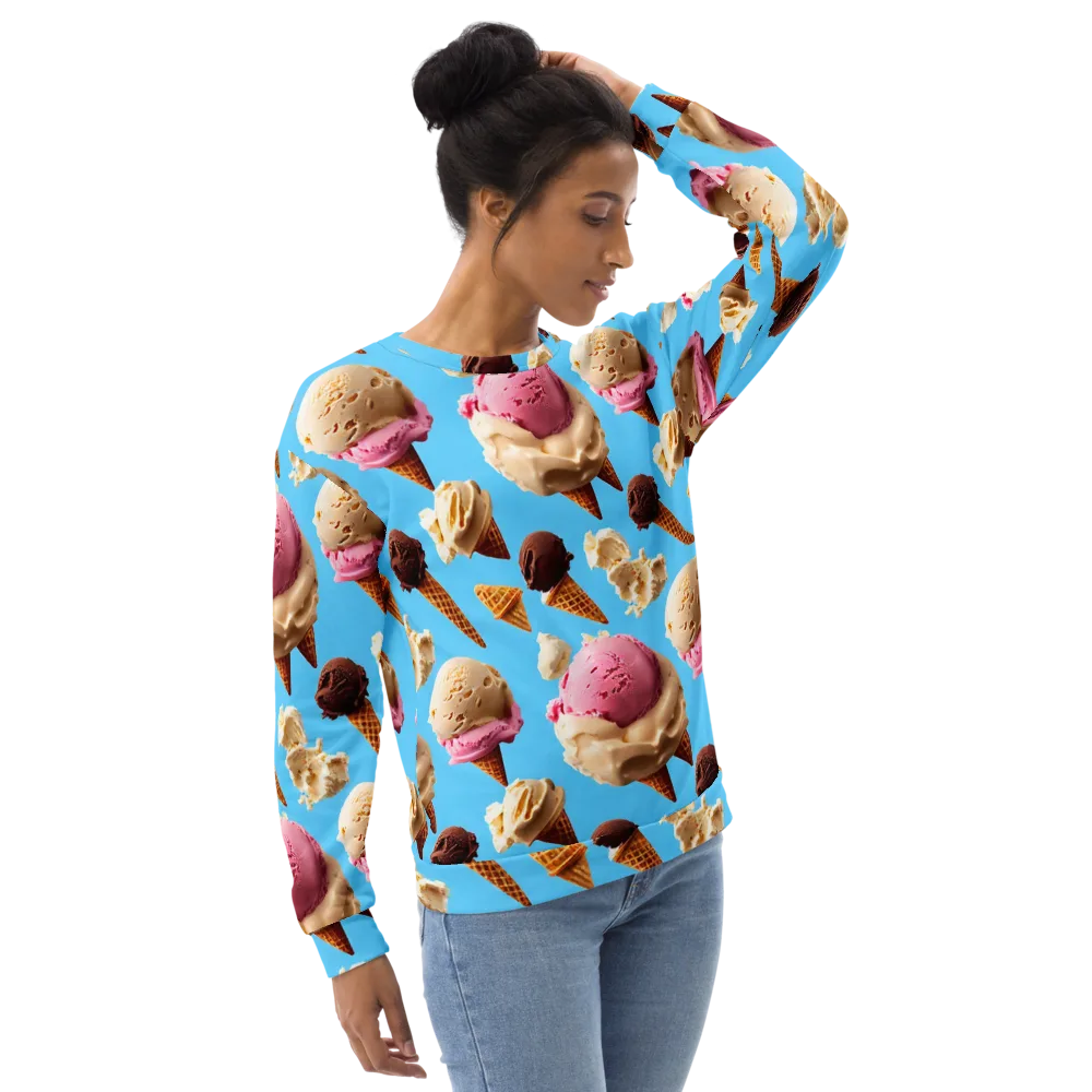 Bluebell Gelato on Sweatshirt — Right Front