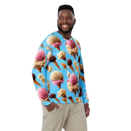 Bluebell Gelato on a Sweatshirt