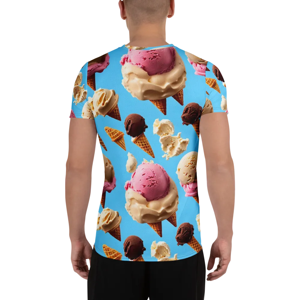 Bluebell Gelato on Men's Athletic T-Shirt — Back