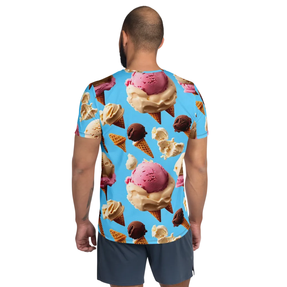 Bluebell Gelato on Men's Athletic T-Shirt — Back