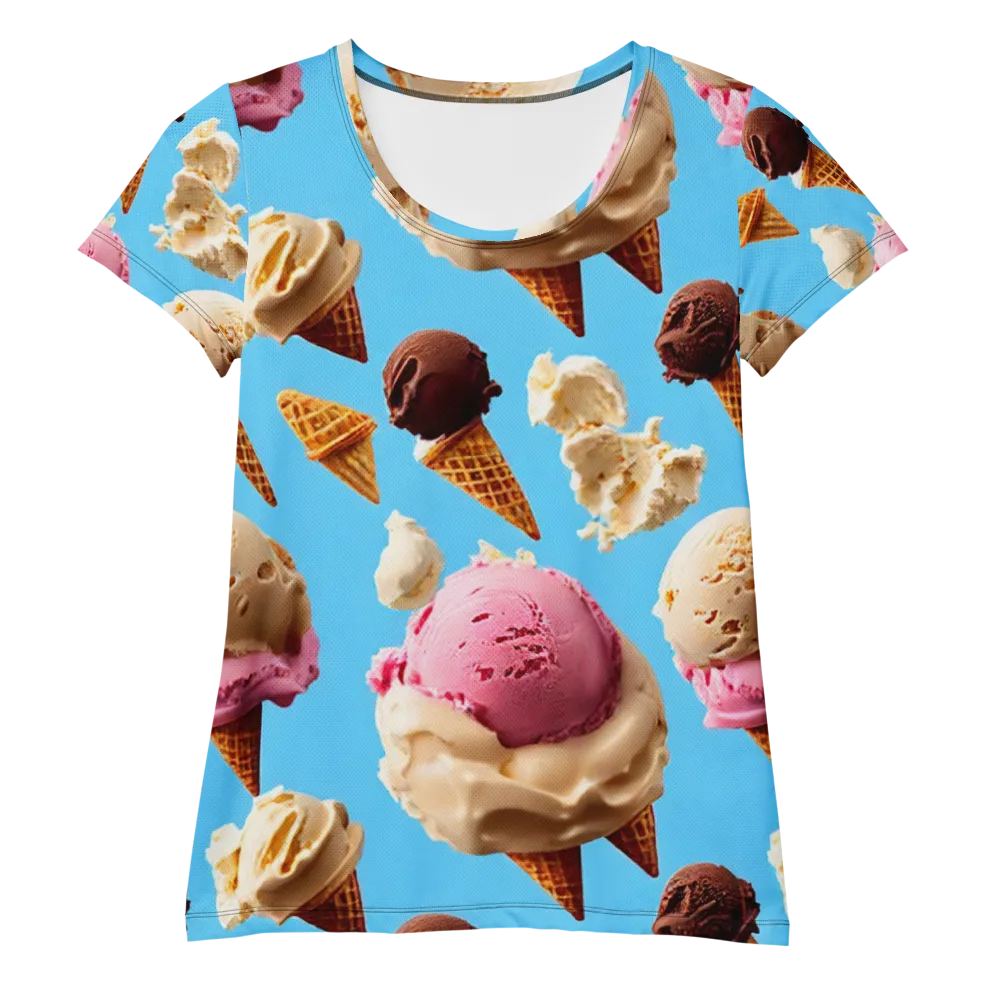Bluebell Gelato on Women's Athletic T-Shirt — Front