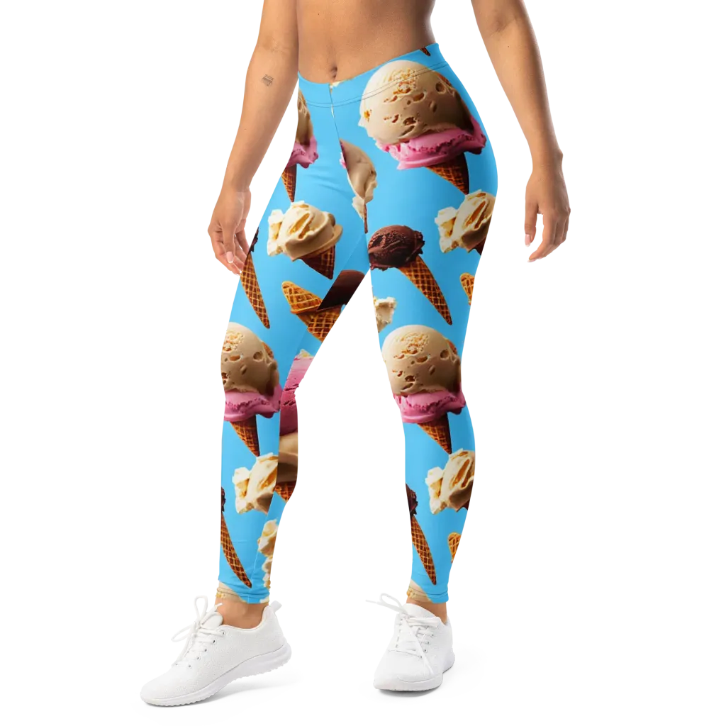 Bluebell Gelato on Leggings — Left Front