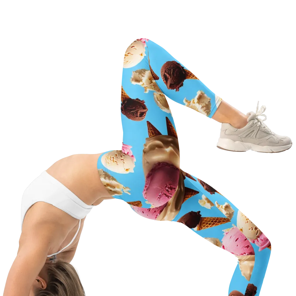 Bluebell Gelato on Leggings — Right
