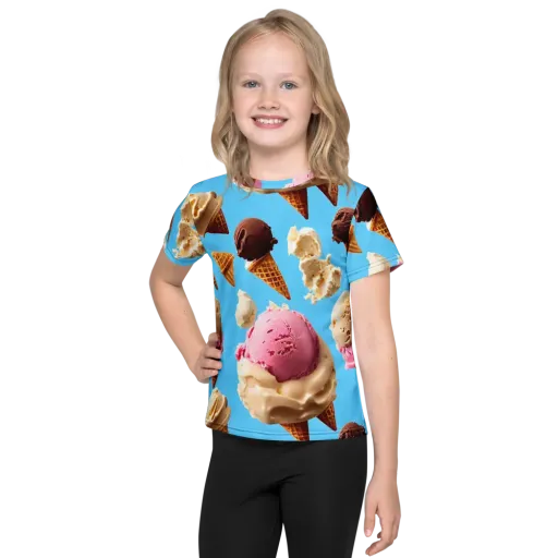 Bluebell Gelato on a Kids Crew Neck T-Shirt