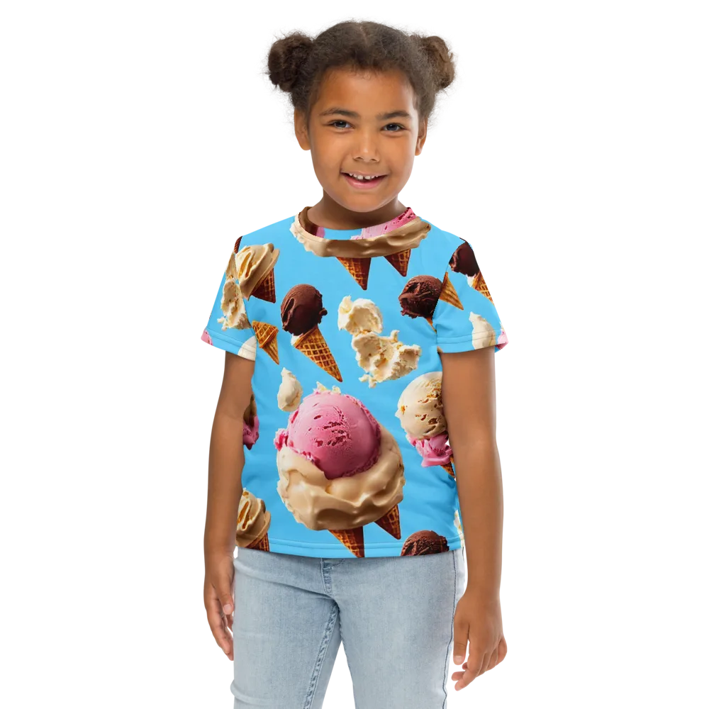 Bluebell Gelato on Kids Crew Neck T-Shirt — Front