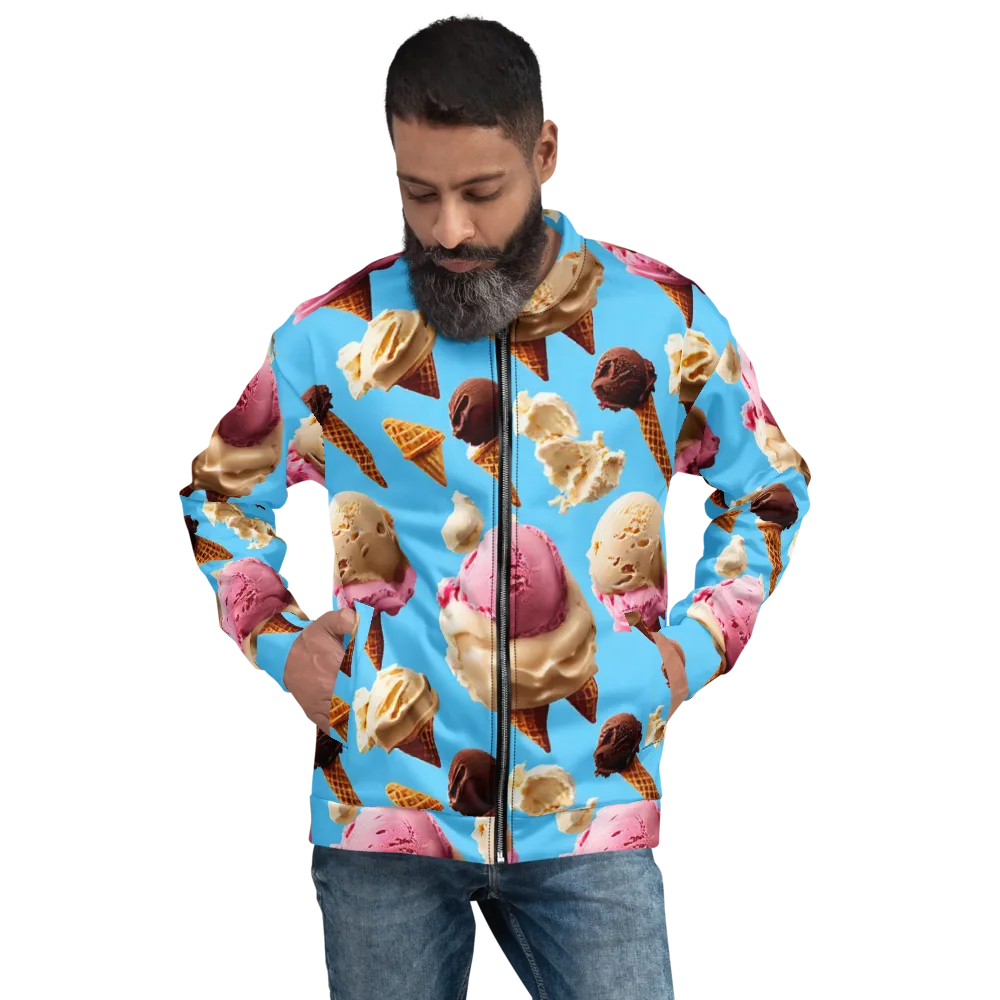 Bluebell Gelato on Bomber Jacket — Front