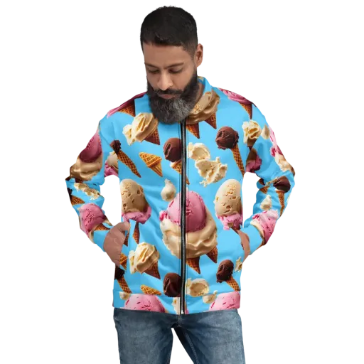 Bluebell Gelato on a Bomber Jacket