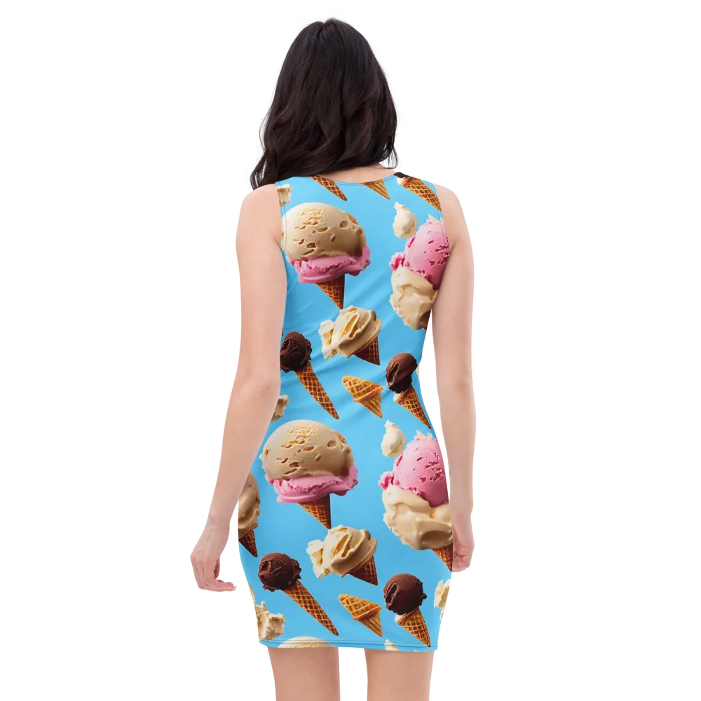 Bluebell Gelato on Bodycon Dress — Back
