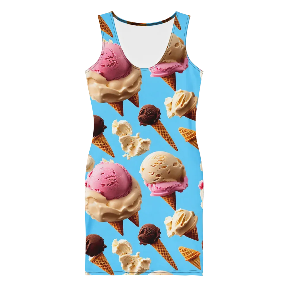 Bluebell Gelato on Bodycon Dress — Front