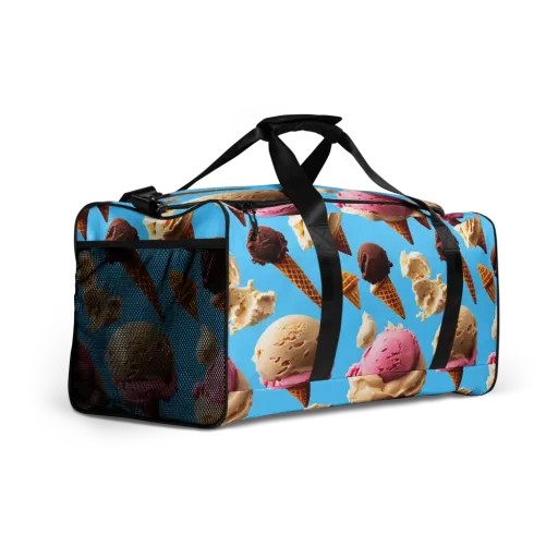 Bluebell Gelato on a Duffle Bag