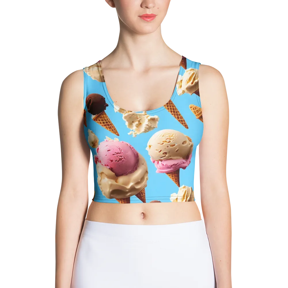 Bluebell Gelato on Crop Top — Front