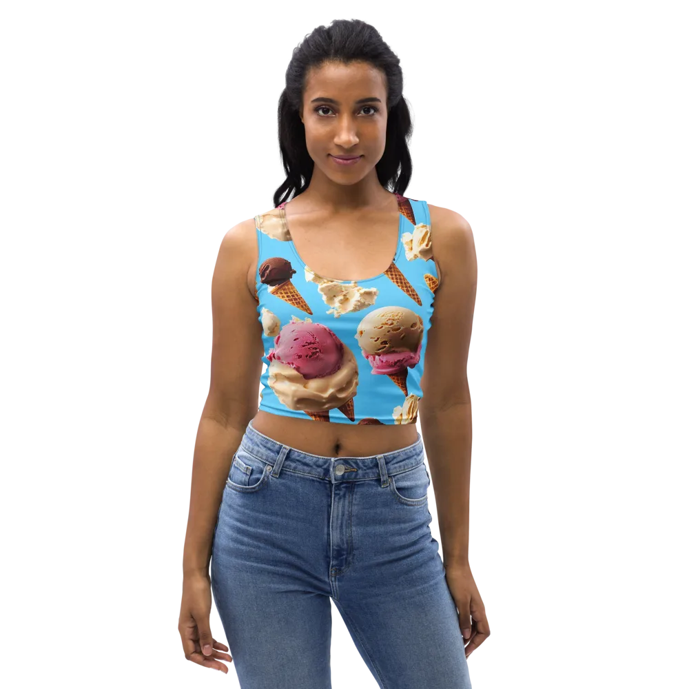 Bluebell Gelato on Crop Top — Front