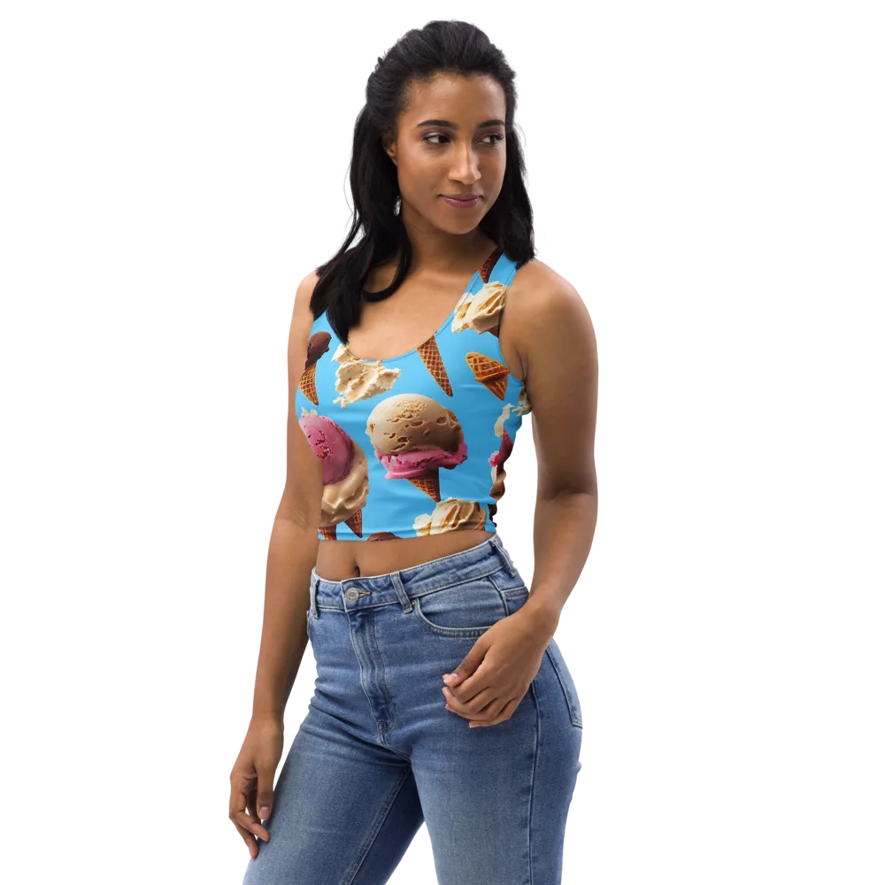 Bluebell Gelato on Crop Top — Left Front