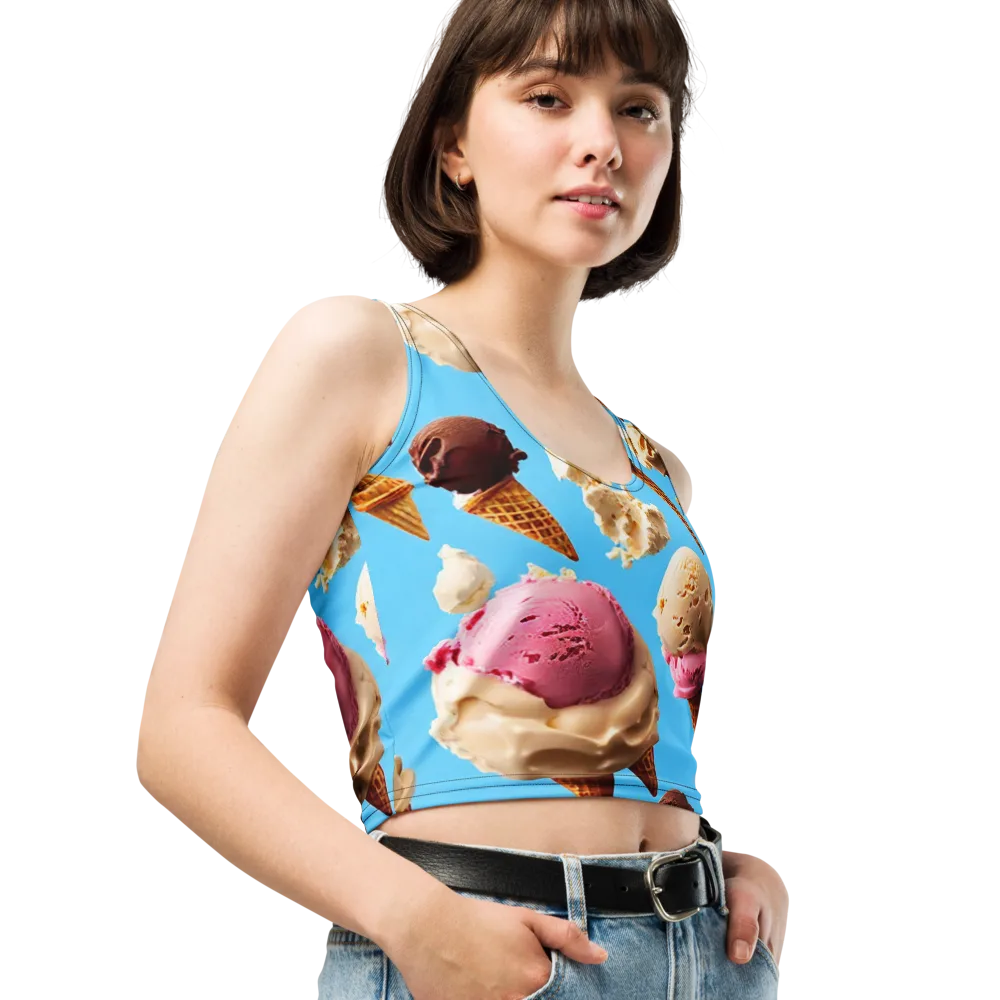 Bluebell Gelato on Crop Top — Right Front
