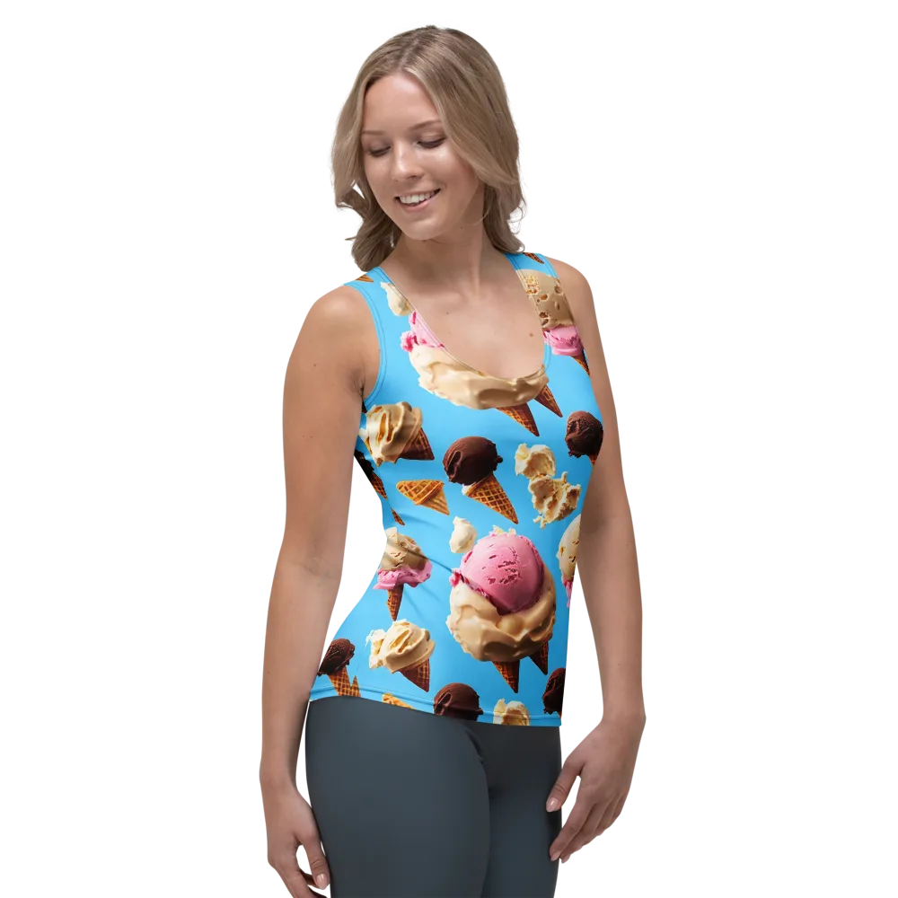 Bluebell Gelato on Women's Tank Top — Right Front