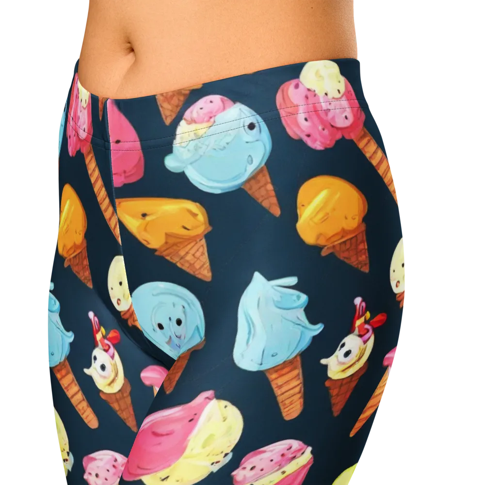Sorbet Constellation on Capri Leggings — Zoomed-in
