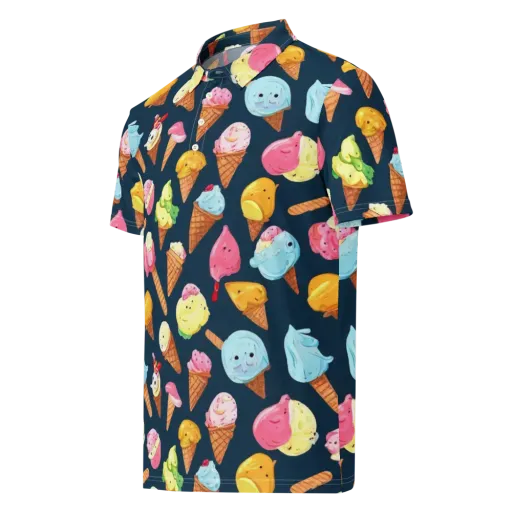 Sorbet Constellation on a Men's Slim Fit Polo Shirt
