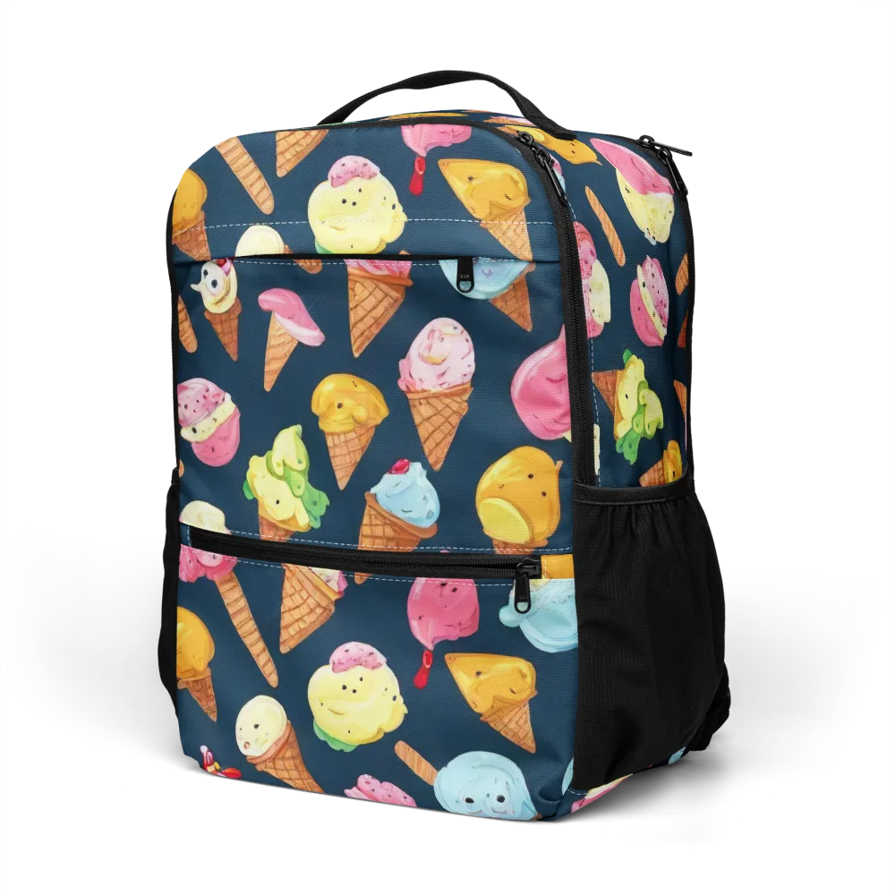 Sorbet Constellation on Utility Backpack — Left Front