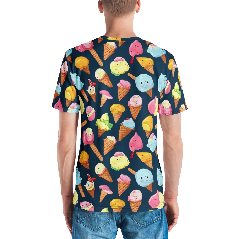 Sorbet Constellation on Men's Crew Neck T-Shirt — Back
