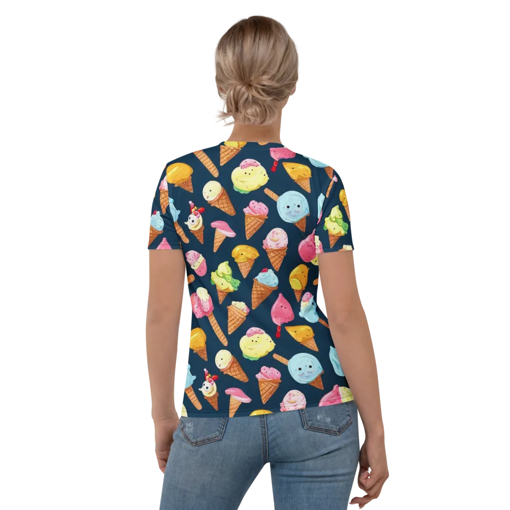 Sorbet Constellation on Women's Crew Neck T-Shirt — Back