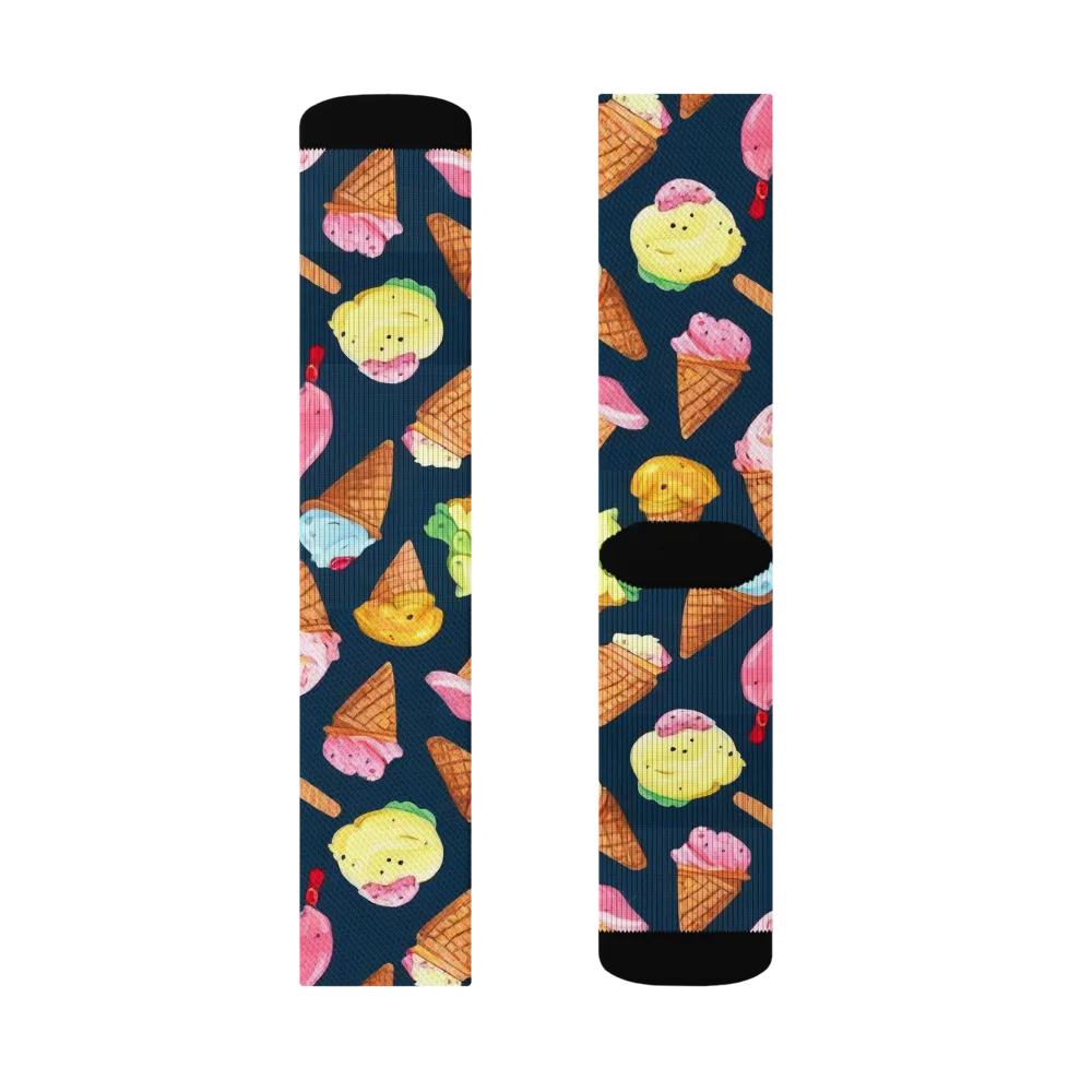 Sorbet Constellation on Socks — Left Sock