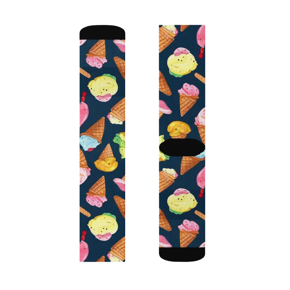 Sorbet Constellation on Socks — Right Sock