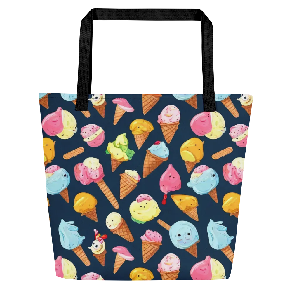 Sorbet Constellation on Large Tote Bag W/ Pocket — Front