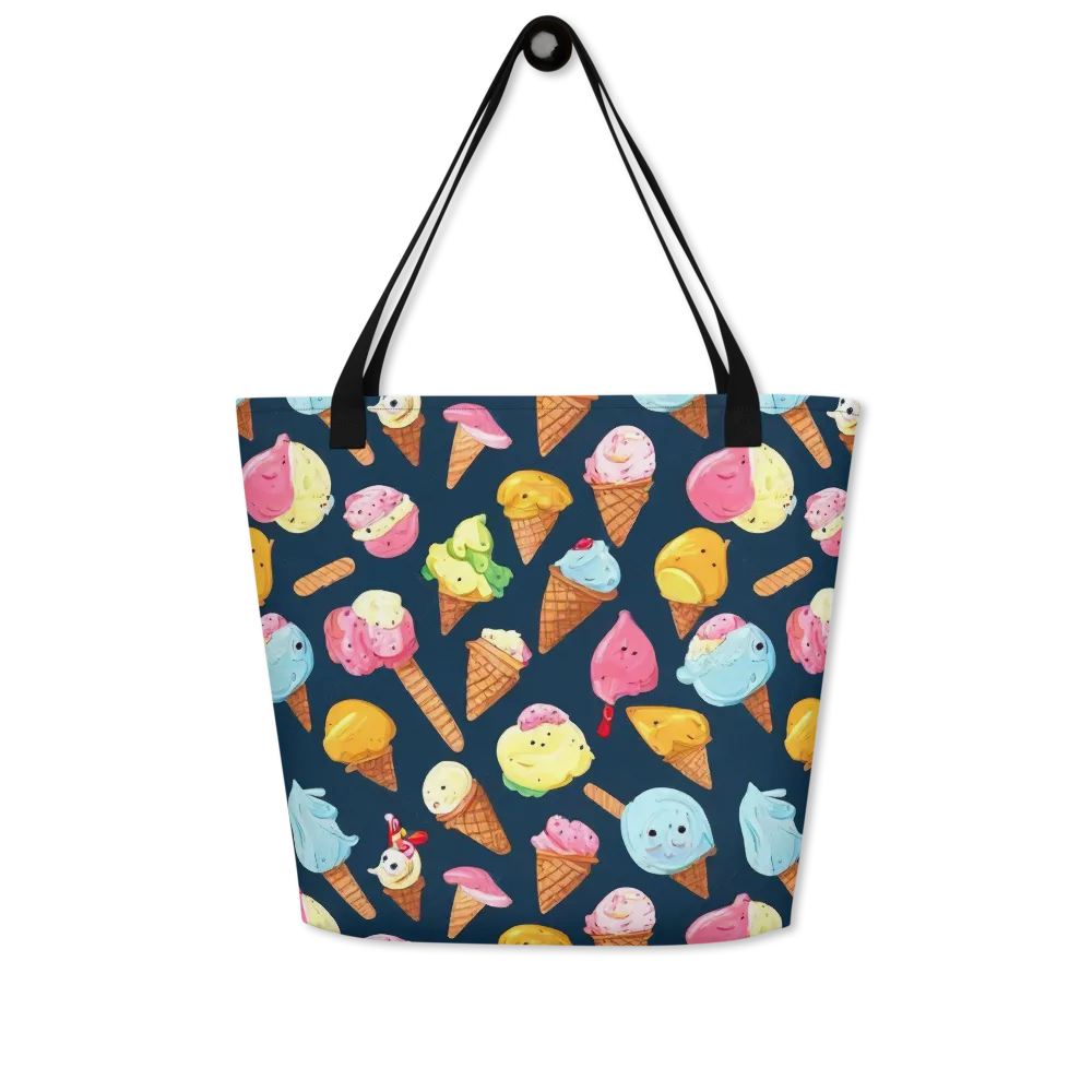 Sorbet Constellation on Large Tote Bag W/ Pocket — Front