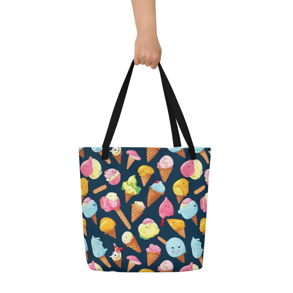 Sorbet Constellation on Large Tote Bag W/ Pocket — Front