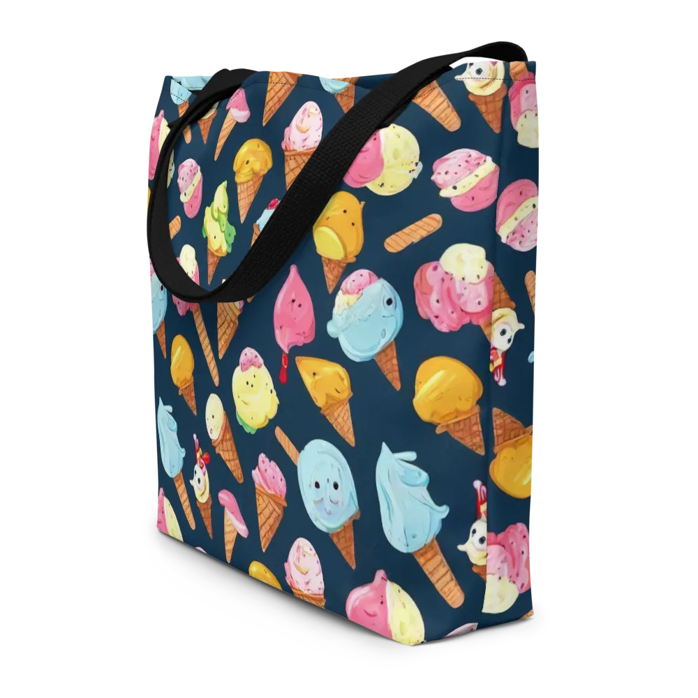 Sorbet Constellation on Large Tote Bag W/ Pocket — Front