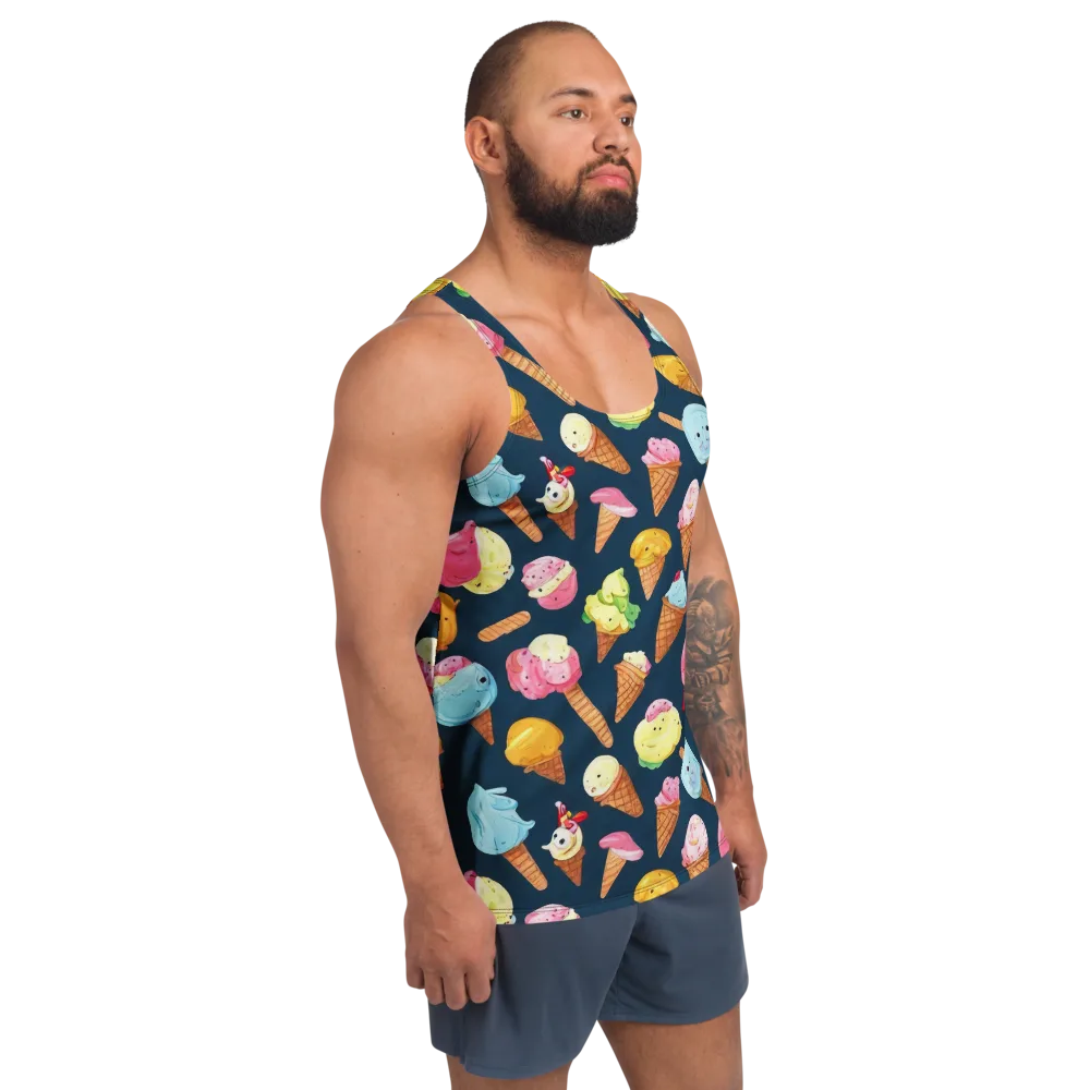 Sorbet Constellation on Men's Tank Top — Right Front