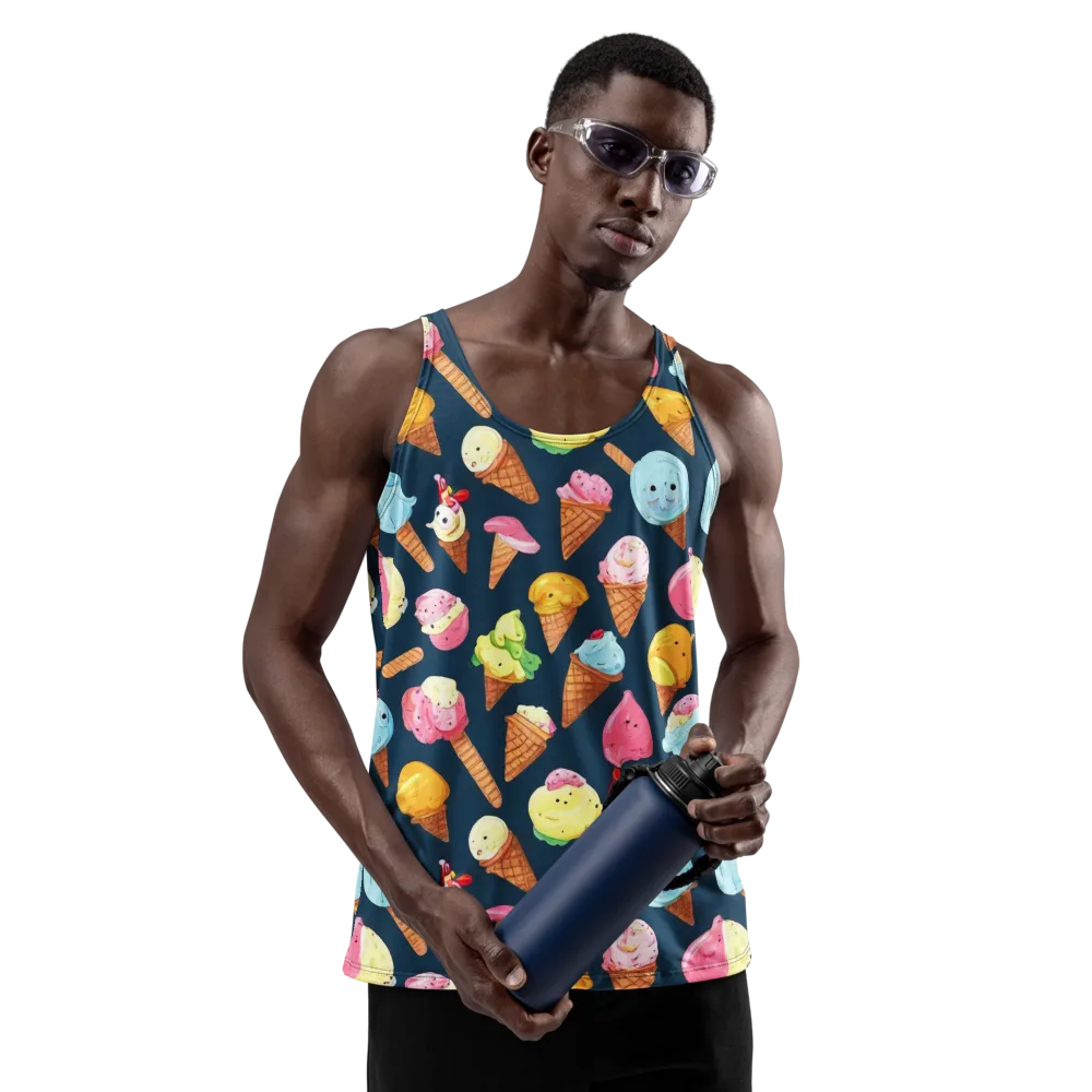 Sorbet Constellation on Men's Tank Top — Front