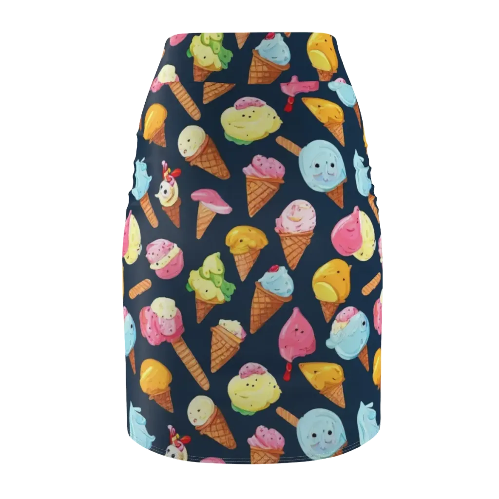Sorbet Constellation on Pencil Skirt — Back