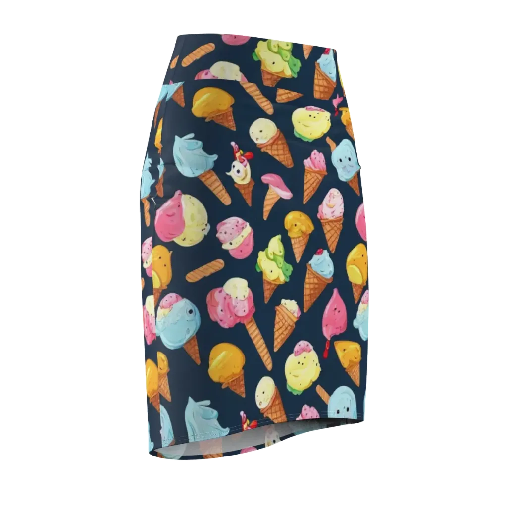 Sorbet Constellation on Pencil Skirt — Front Side